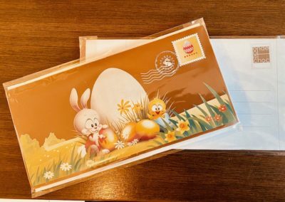 Plaque de chocolat dessin de Pâques  en chocolat au lait 100g (dessin pouvant varié)